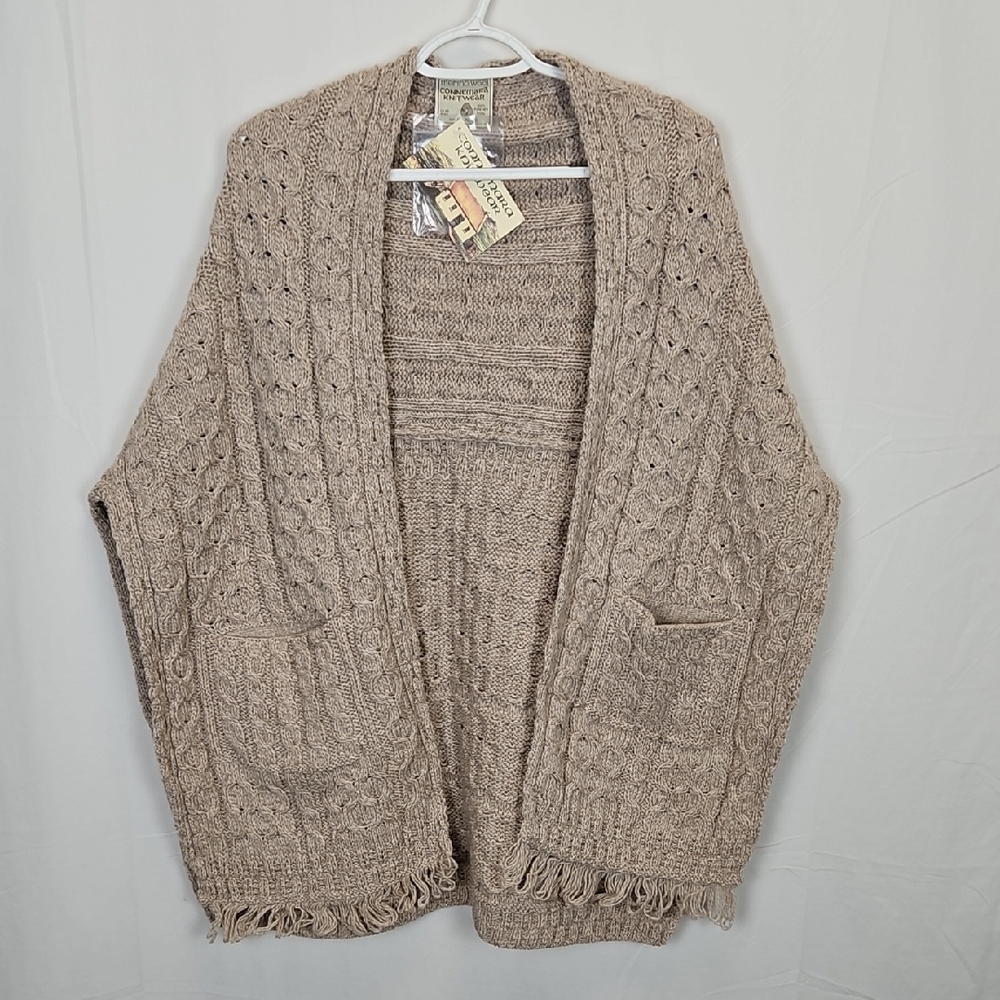Connemara Knitwear Honeycomb Knit Wool Shawl